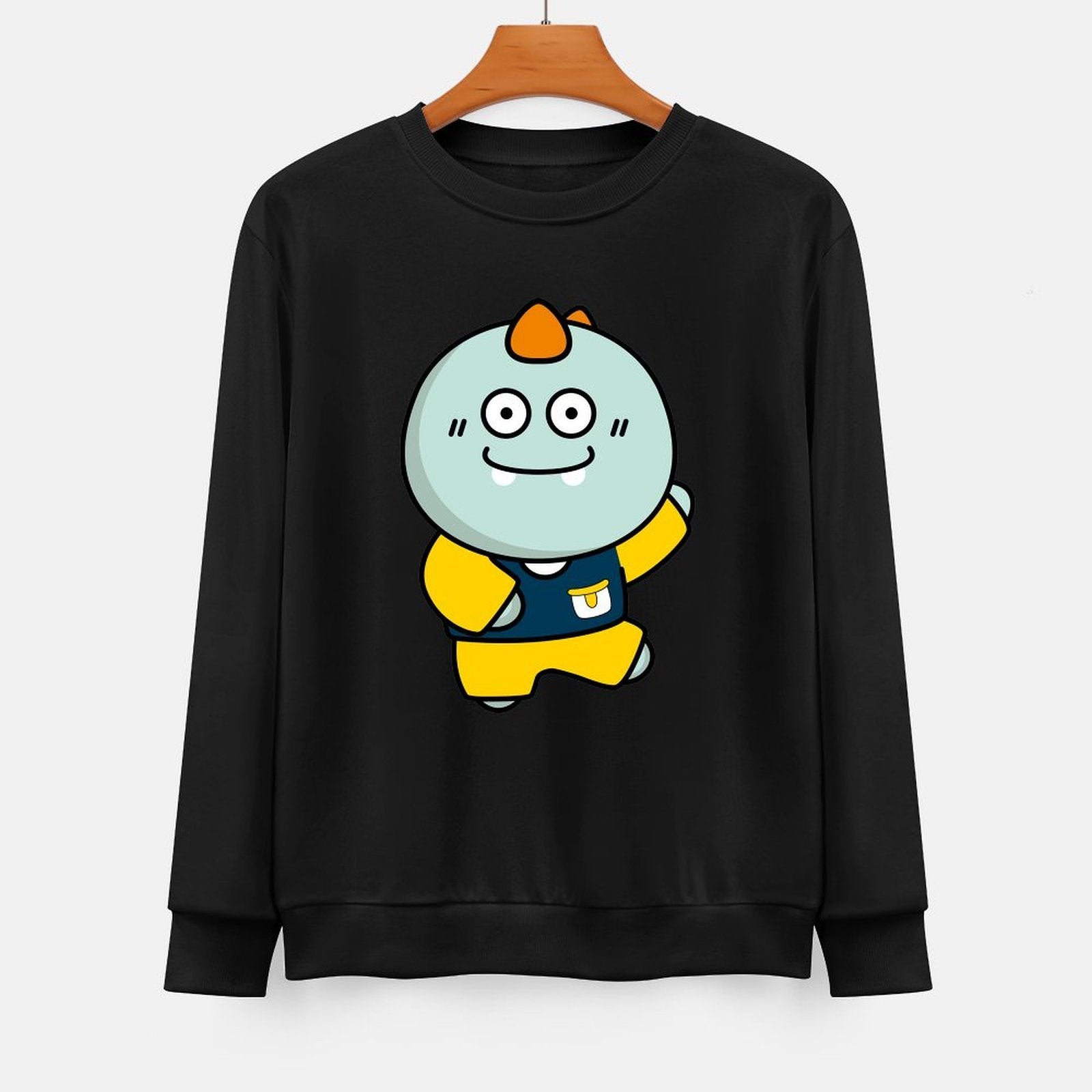 Front Patterned Long Sleeve TopVintage SoftLine